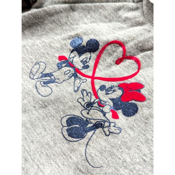 babyGap + Disney Mickey & Minnie Mouse Love Sweatshirt Dress | Toddler Girls 2T - Picture 2 of 9